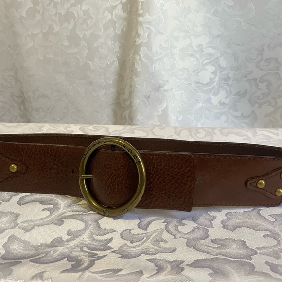 Michael Kors Women’s Belt, S/M, Distressed Bronze Buckle - Picture 2 of 5